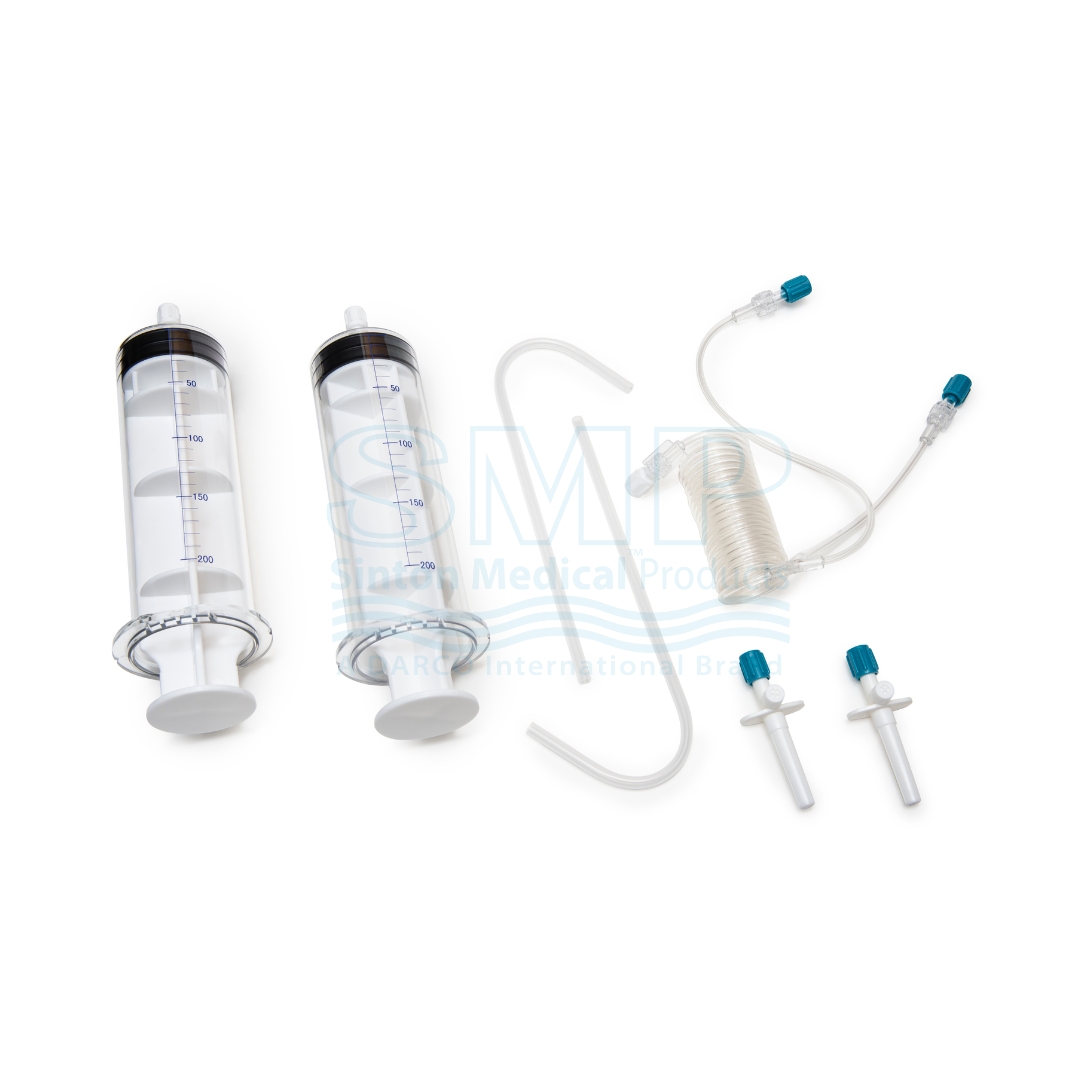 Nemoto Dual Shot CT Syringe, 200 mL (placeholder, SMP watermarked)